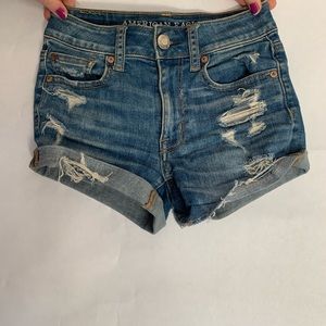 American Eagle tattered Jean shorts